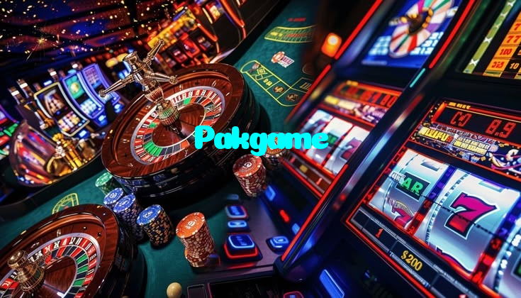 Pakgame casino presented on mobile device in Pakistan with slots and live games